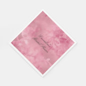 Chic Pink Lace Serviette (Ecke)