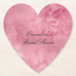 Chic Pink Lace Untersetzer