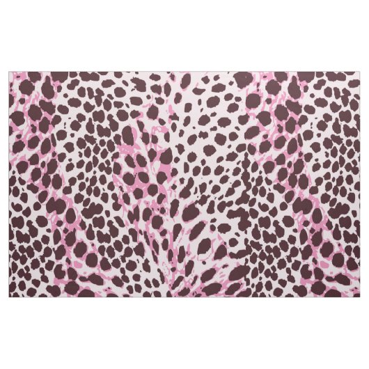 Chic Pink Leopard Druckmuster anpassen Stoff (Yard (91,4 cm))