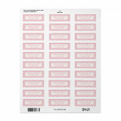 Chic Pink Leopard Print Address Labels (Vorne)
