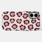 Chic Pink Leopard Print Case-Mate iPhone Hülle (Rückseite (Horizontal))