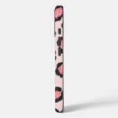 Chic Pink Leopard Print Case-Mate iPhone Hülle (Rückseite / Links)