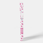 Chic Pink Leopard Print Personalisiert Case-Mate iPhone Hülle (Rückseite / Links)