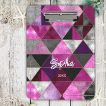 Chic pink lila grau geometrisch