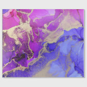 Chic Pink Lila Jewel Tonink Wash Geschenkpapier (Flach)