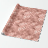 Chic Pink Lips Kiss Geschenkpapier (Ungerollt)