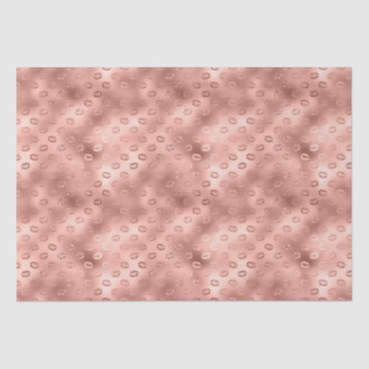 Chic Pink Lips Seidenpapier (Vorderseite)
