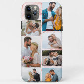 Chic Pink Marble 7 Foto Collage Case-Mate iPhone Hülle (Rückseite)