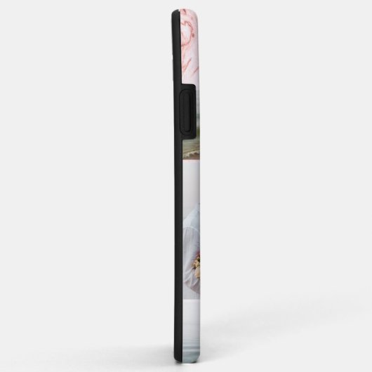 Chic Pink Marmor 7 Foto Collage Case-Mate iPhone Hülle (Hinten/Rechts)
