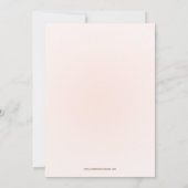 Chic pink Mason Jar Blumenkohl Brautparty laden Einladung (Rückseite)