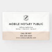 Chic Pink Mobile Notary Public Logo Website-Verans Banner (Horizontal)