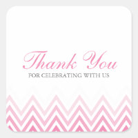 Chic Pink Ombre Chevrons