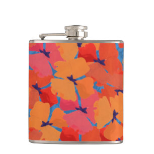 Chic Pink, Orange, Gelbe Paprika Hüftkolben Flachmann
