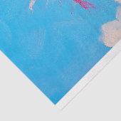 Chic Pink Ostrich Art Whimsical Spring Seidenpapier (Ausschnitt)