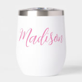 Chic Pink Personalisierter Name in Kursivschrift (Vorderseite)