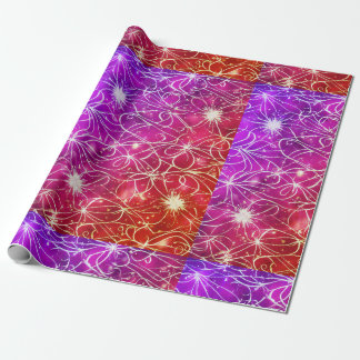 Chic Pink Print Wrapping Paper. Geschenkpapier