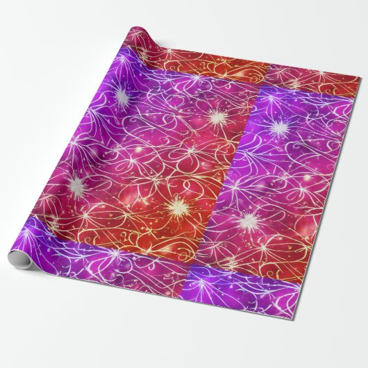 Chic Pink Print Wrapping Paper. Geschenkpapier (Ungerollt)