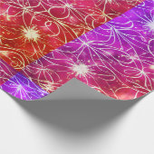 Chic Pink Print Wrapping Paper. Geschenkpapier (Ecke)