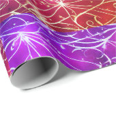 Chic Pink Print Wrapping Paper. Geschenkpapier (Rolleneckpunkt)