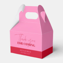 Chic Pink Red Birthday Vielen Dank für Ihre Unters