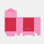 Chic Pink Red Glitzer Geburtstag Vielen Dank Geschenkschachtel (Ungefaltet)