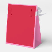 Chic Pink Red Glitzer Geburtstag Vielen Dank Geschenkschachtel (Rückseite)