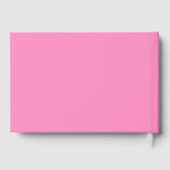 Chic Pink Red Script Geburtstag Vielen Dank Gästebuch (Rückseite)