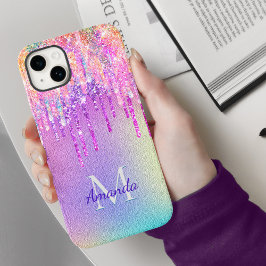 Chic pink rosa Rosa Einhorn Tropfröhre Glitzer Mon Case-Mate iPhone Hülle