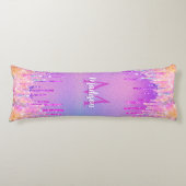 Chic pink rosa Rosa Einhorn Tropfröhre Glitzer Mon Seitenschläferkissen (Vorderseite)