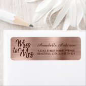 Chic Pink Rose Gold Metallfolie Sparkle Miss an Mr (Insitu)