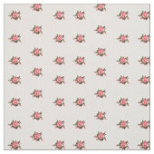 Chic Pink Roses and Stripes Fabric Stoff (Muster)
