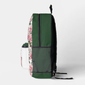 Chic Pink Roses Bedruckter Rucksack (Rechts)