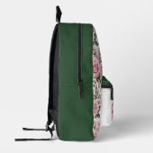 Chic Pink Roses Bedruckter Rucksack (Links)