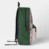 Chic Pink Roses Bedruckter Rucksack (Links)