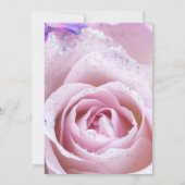 Chic Pink Rose's Bridal Dusche Einladung (Rückseite)