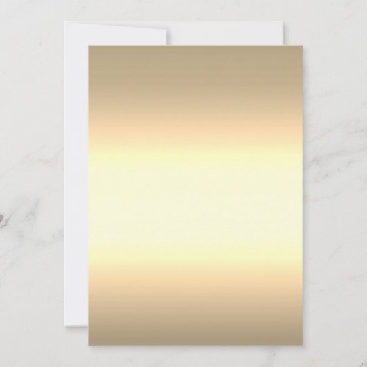 Chic Pink Roses Gold Frame Einladung (Rückseite)