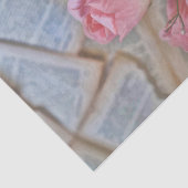 Chic Pink Roses Land Rustikal Vintag Seidenpapier (Ausschnitt)