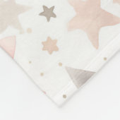 Chic Pink Schimmer Fleecedecke (Ecke)