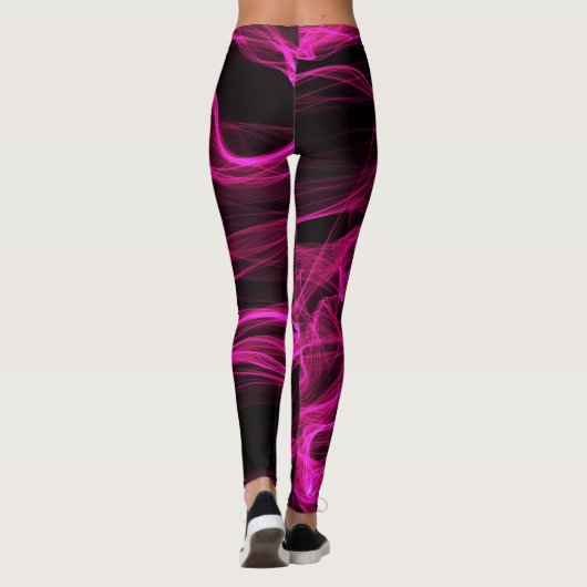 Chic Pink Shock Wave Leggings (Rückseite)