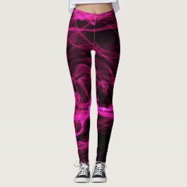 Chic Pink Shock Wave Leggings