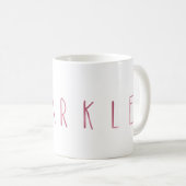 Chic Pink Sparkle Kaffeetasse (VorderseiteRechts)