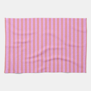 Chic Pink Stripes Geometrische Küchentücher