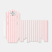 Chic Pink Stripes Occaise Gefallen Geschenkschachtel (Ungefaltet)