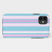 Chic Pink Türkis White Stripe iPhone 5/5 s Fall Case-Mate iPhone Hülle (Rückseite (Horizontal))
