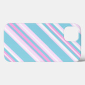 Chic Pink Turquoise Stripe Case-Mate iPad Fall iPhone Hülle (Rückseite (Horizontal))