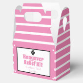 Chic Pink und Black Hangover Relief Kit Geschenkschachtel (Geöffnet)