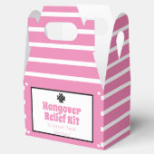 Chic Pink und Black Hangover Relief Kit Geschenkschachtel (Geöffnet)