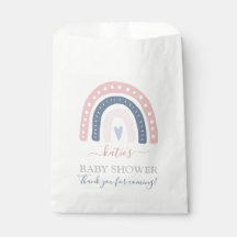 Chic Pink und Blue Rainbow Baby Dusche