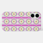 Chic Pink und Gold geometrisches Blumenmuster Case-Mate iPhone Hülle (Rückseite (Horizontal))