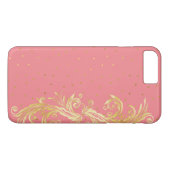 Chic Pink und Gold iPhone 7 Plus Fall Case-Mate iPhone Hülle (Rückseite (Horizontal))